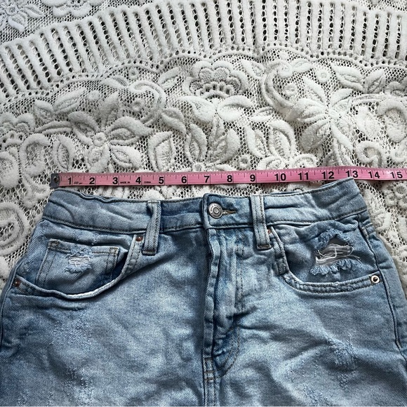 💙 wild fable distressed jean shorts (2) - Picture 4 of 6